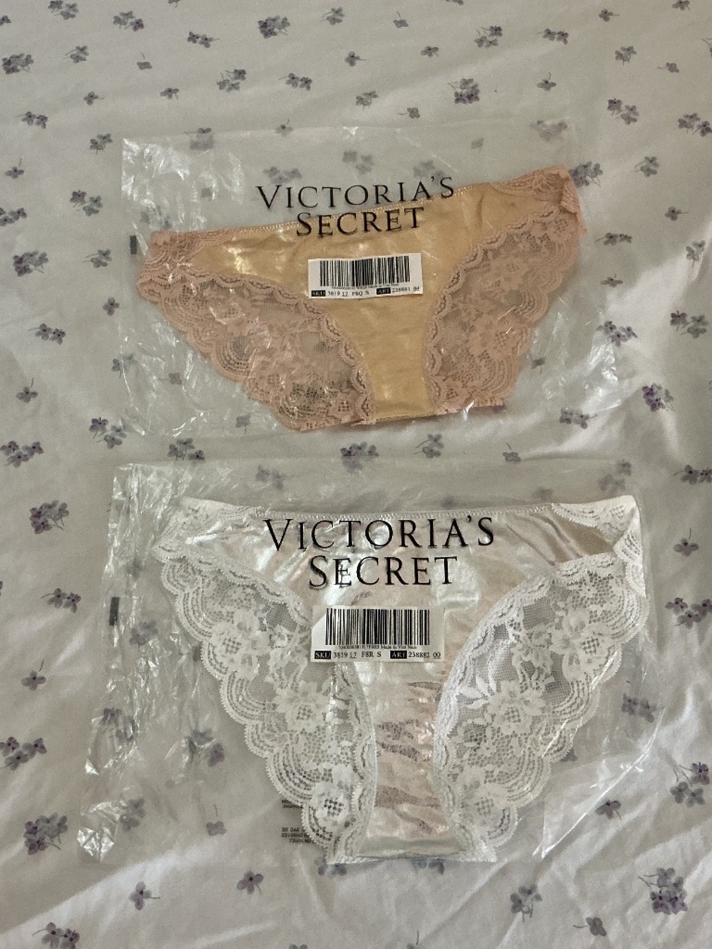Victoria’s Secret Dream Angels Gold and Silver Foil Cheeky Panties